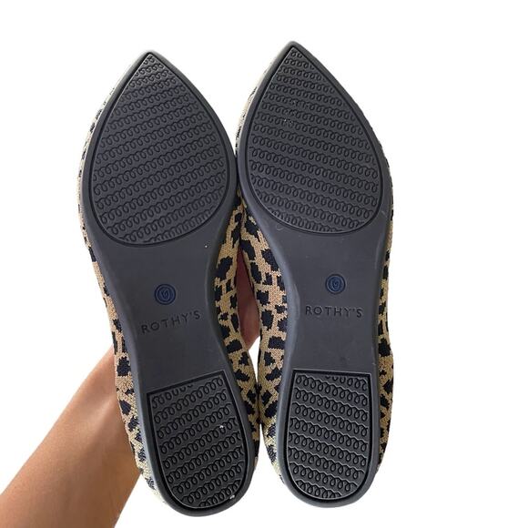 Rothy’s Leopard Print Retired The Point Flats - 7 - Picture 12 of 12
